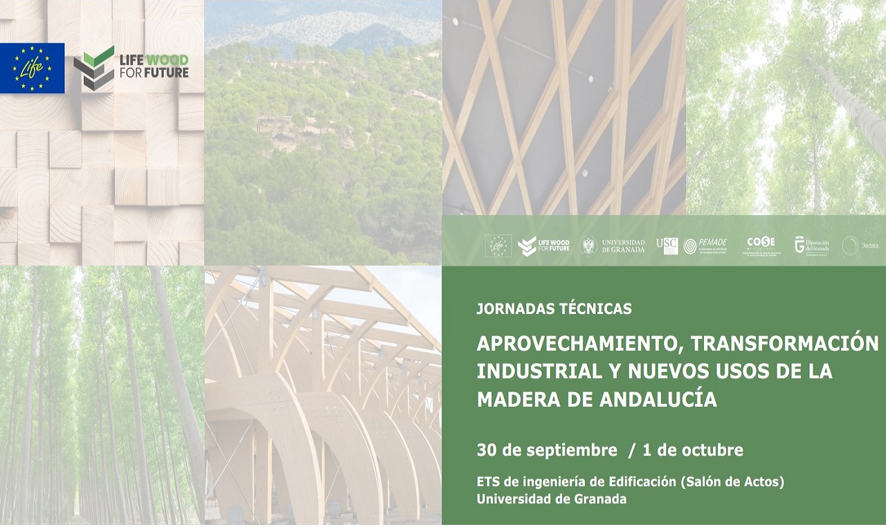 Jornadas técnicas: Aprovechamiento, transformación industrial y nuevos usos de la madera de Andalucía.