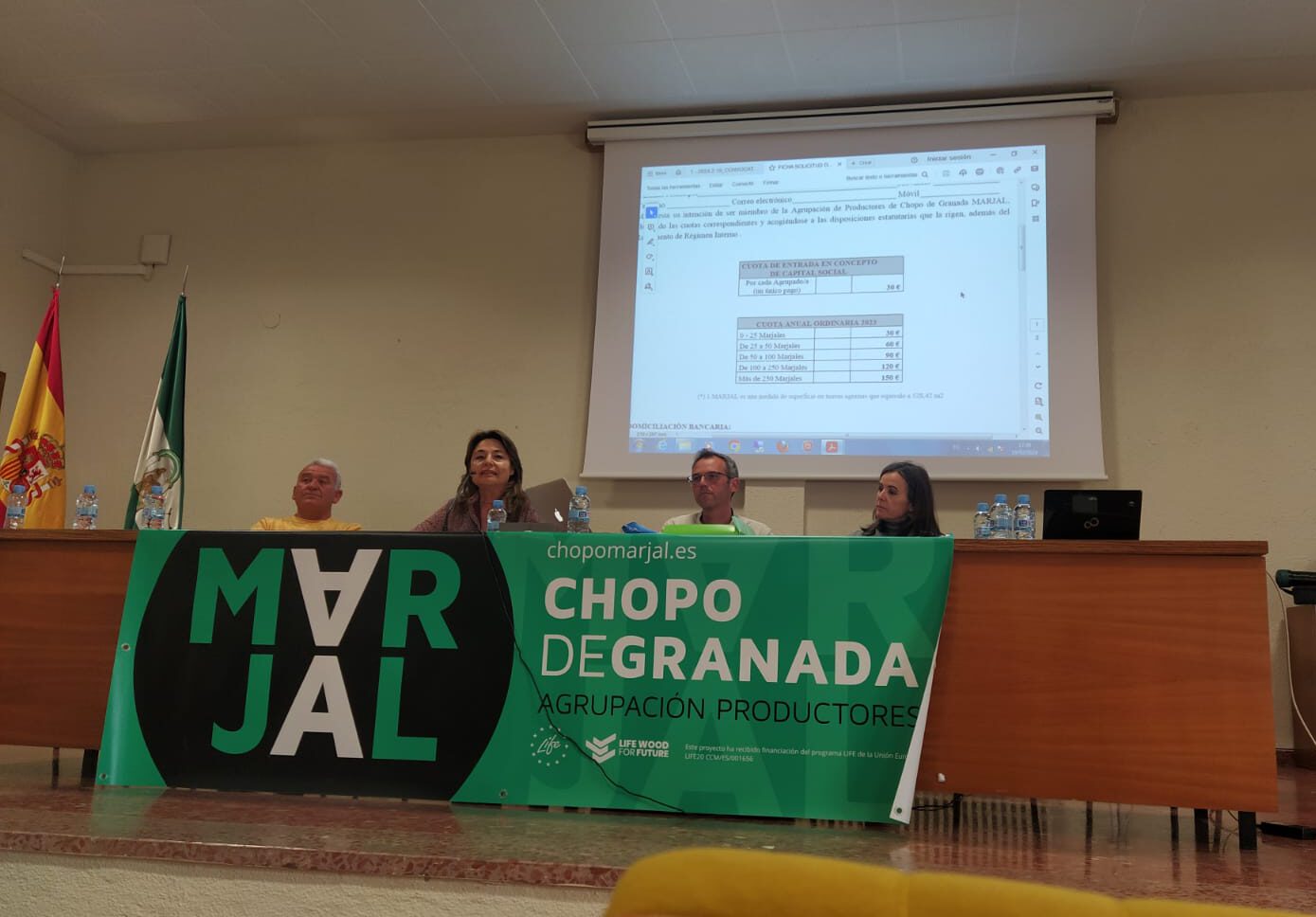 La Agrupación de Productores de Chopo de Granada Marjal suma ya cien socios y más de 1.400 hectáreas de cultivo